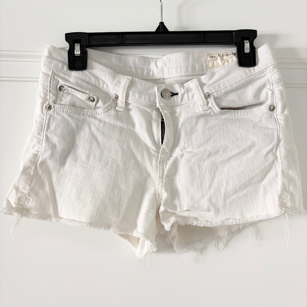 Rag & Bone Modele  Stretch Cut Off Jean Shorts - 26